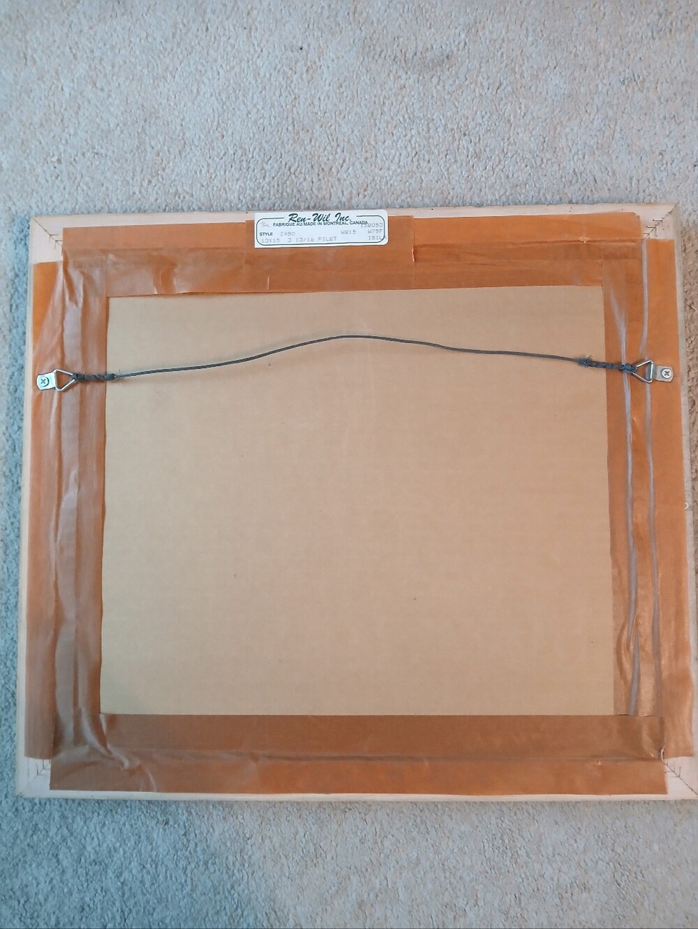 Vintage Ren Wil Art With Gold Frame - Picture 4 of 4